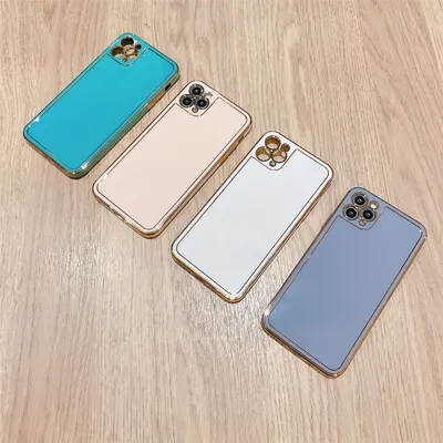 Macaron Photo Frame Plating Phone Case
