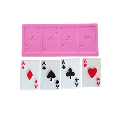 Playing Card A Fondant Silicone Mold Baking