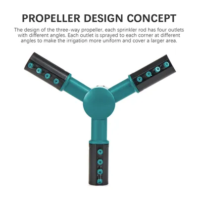 360 Degree Automatic Garden Sprinklers Watering Grass Lawn Rotary Nozzle
