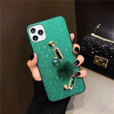 Luxury Rhinestone Wrist Chain Phone Case