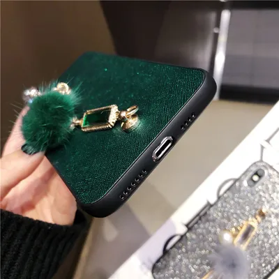 Luxury Rhinestone Wrist Chain Phone Case