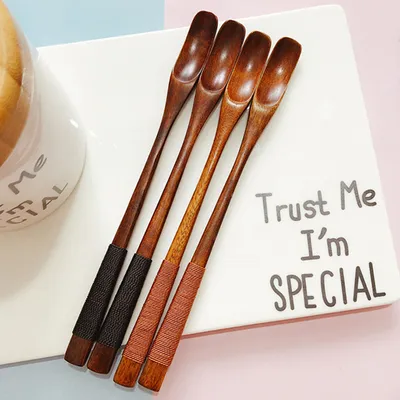 Tie Line Log Spoon Twist Line Spoon Stir Spoon Honey Spoon