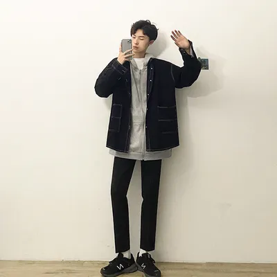 Fall Collection Open-collar Denim Jacket