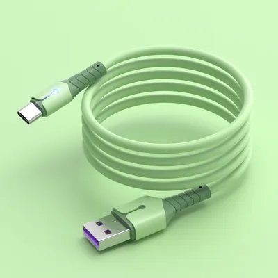 Compatible with Apple , Liquid Silicone With Light Data Cable Is Suitable For Android And Apple