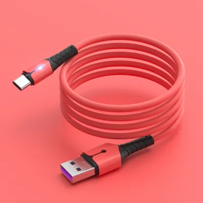 Compatible with Apple , Liquid Silicone With Light Data Cable Is Suitable For Android And Apple