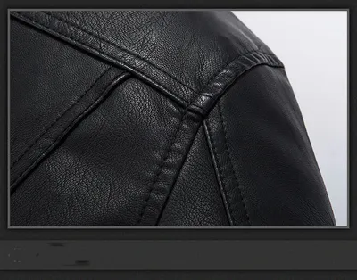 Men's Stand Collar Slim Short PU Motorcycle Leather Jacket