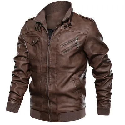 Code Leisure Motorcycle Leather Men's Leather Jacket
