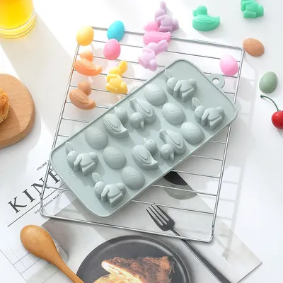 Ice Tray Fondant Cartoon Pudding Cake Baking Mold