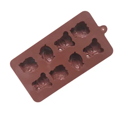 Cartoon Lion Bull And Bear Chocolate Mold