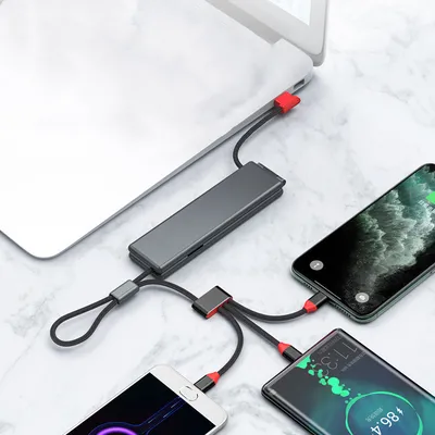 Portable Multifunctional One For Three Chargers