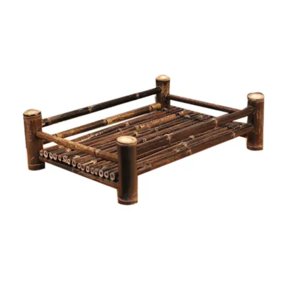 Handmade Purple Bamboo Cup Holder Bamboo Tray Bamboo Crafts Tea Ceremony Accessories Home Tea Tray