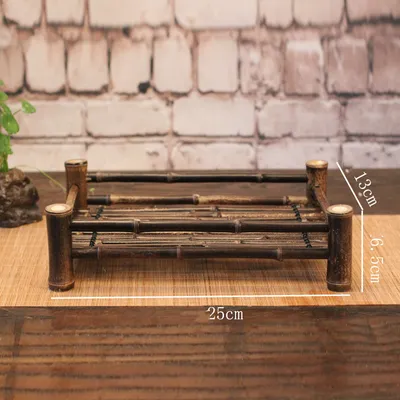 Handmade Purple Bamboo Cup Holder Bamboo Tray Bamboo Crafts Tea Ceremony Accessories Home Tea Tray