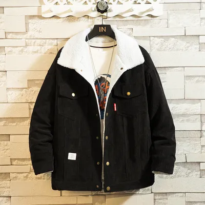 Men's Thick Corduroy Padded Jacket Casual Padded Jacket