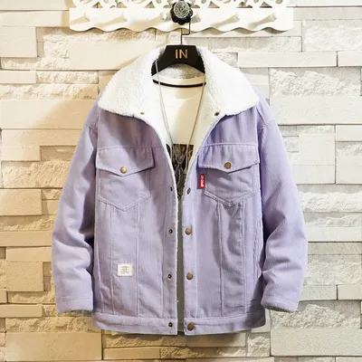 Men's Thick Corduroy Padded Jacket Casual Padded Jacket