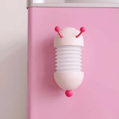 مصباح ليلي إبداعي على شكل يرقة، مصباح LED يُشحن عبر منفذ USB، مصباح حائط مغناطيسي قابل للتمديد، إضاءة ناعمة لغرفة النوم