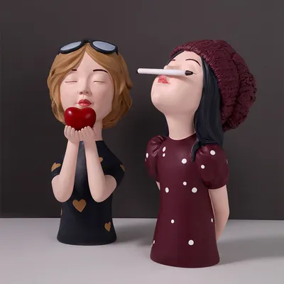 Cute Girl Gift Creative Jewelry Living Room TV Cabinet Decoration Crafts