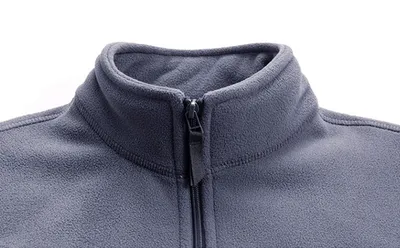 Men's Stand-Collar Cardigan Jacket Fleece Clothes