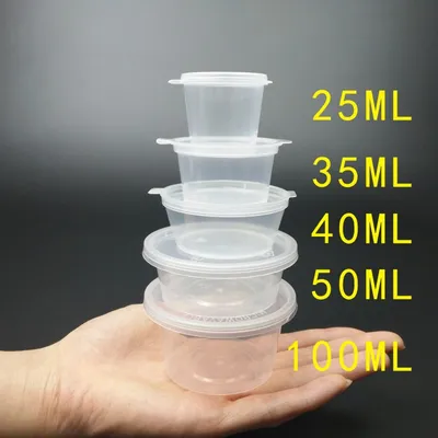 5ML ml Small Spice Box Conjoined Disposable Hard Plastic
