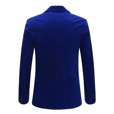 Velvet Burgundy Fashion Casual Suit Jacket