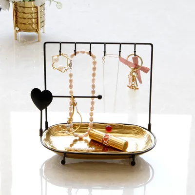 Nordic Style Wrought Iron Ceramic Combination Storage Rack