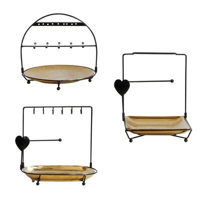 Nordic Style Wrought Iron Ceramic Combination Storage Rack