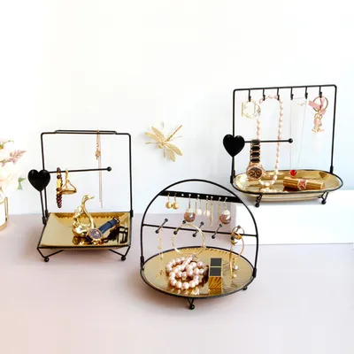 Nordic Style Wrought Iron Ceramic Combination Storage Rack