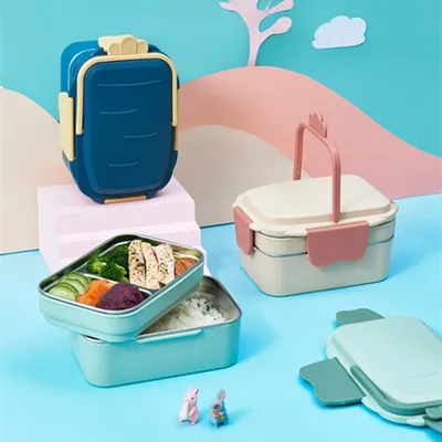 Cute Radish Portable Insulated Lunch Box Student CompartmentLunch Box