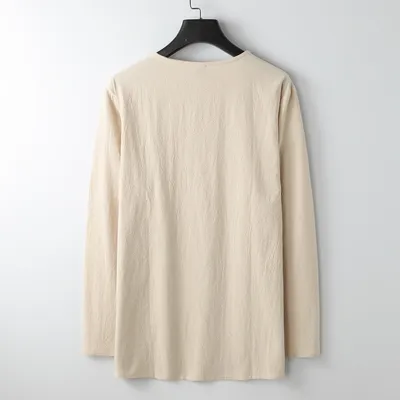 Men's Cotton And Linen Art Men's T-shirt