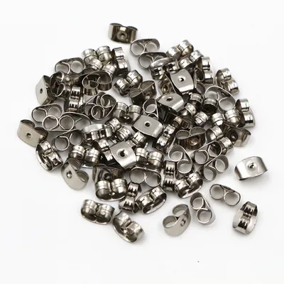 Retro Stainless Steel Butterfly Ear Plugs DIY Jewelry Accessories
