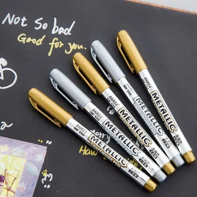 Metallic Craft Pen Gold and Silver Marker Pen