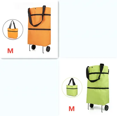 Folding Shopping Carts Reusable Shopping Bags with Wheels