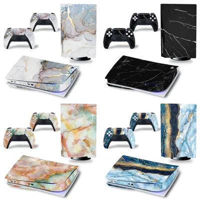 New White Playstation 5 Stickers Vinyl Decals PS5 Disk Skins Console Controllers