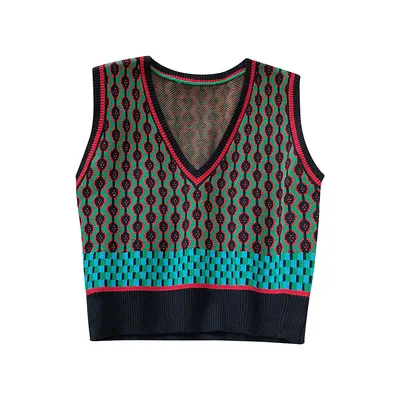 Korean Style Loose And Thin V-neck Sleeveless Waistcoat Top Women's Trend