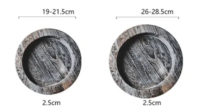 Japanese-style Solid Wood Used Pallets Serving Plate