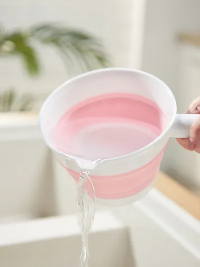 Folding Portable Collapsible Bucket Outdoor Telescopic Barrel Kitchen Camp Bucket Hanging Foldable Water Scoop Water Scoop
