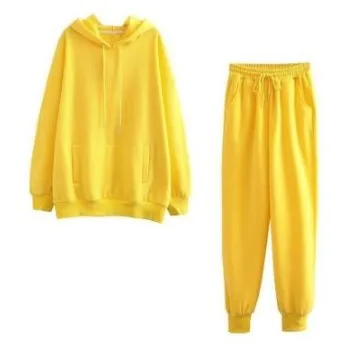 New Autumn And Winter European And American Hooded Sweater Plus Velvet Thickening