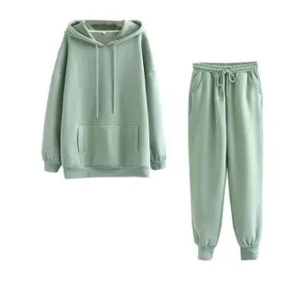 New Autumn And Winter European And American Hooded Sweater Plus Velvet Thickening