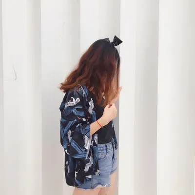 Loose Plus Size Travel Crane Print Sun Protection Clothing
