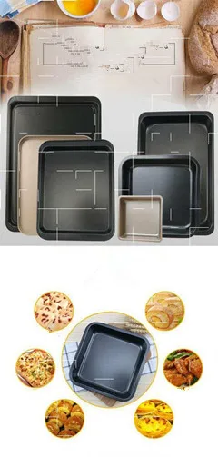 Baking Tray Oven Special Non-stick Rectangular Pizza Bread