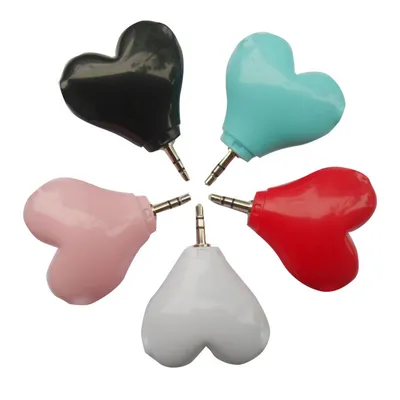 One Point Two Tree Fork Heart-shaped Headphone Sharer Headphone Splitter