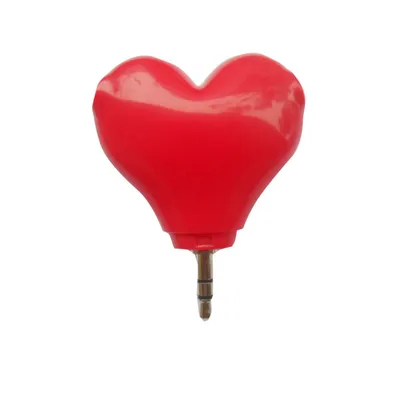 One Point Two Tree Fork Heart-shaped Headphone Sharer Headphone Splitter