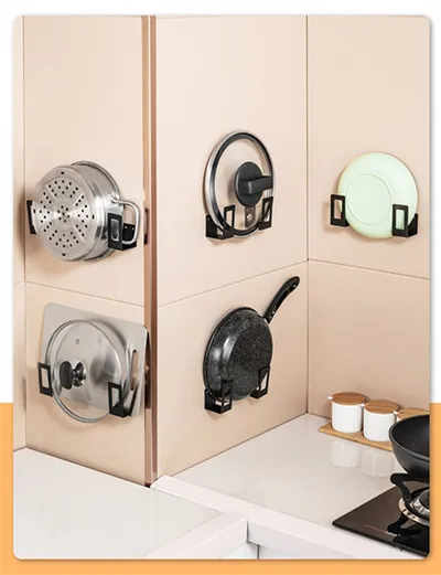 Punch-free Pot Cover Rack Stainless Steel Kitchen Pot Chopping Board Cutting Board Storage Rack