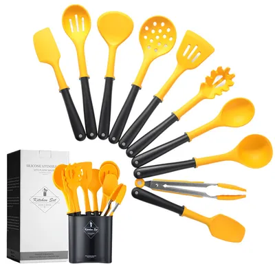 Storage Square Bucket Silicone Kitchenware Set Kitchen Cooking Tools