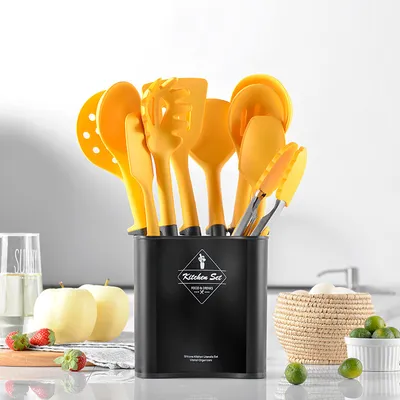 Storage Square Bucket Silicone Kitchenware Set Kitchen Cooking Tools