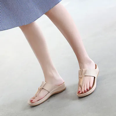 Sandals Women's Cross-Border Metal Plus Size Casual Maternity Slippers