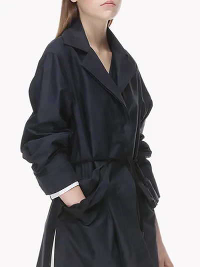 Han Luojia Plus Size Women's Fat Mm Windbreaker Design Is Loose And Thin, Fashionable And Western Style New Spring