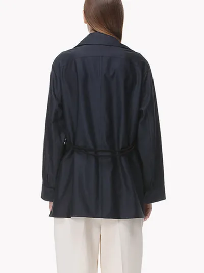 Han Luojia Plus Size Women's Fat Mm Windbreaker Design Is Loose And Thin, Fashionable And Western Style New Spring