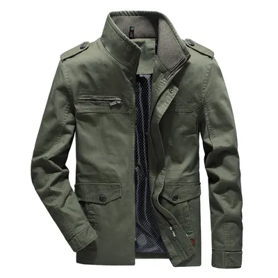 Men's jackets in foreign trade, long washed cotton leisure coat, big new winter and winter yards