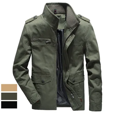 Men's jackets in foreign trade, long washed cotton leisure coat, big new winter and winter yards