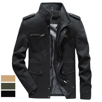 Men's jackets in foreign trade, long washed cotton leisure coat, big new winter and winter yards